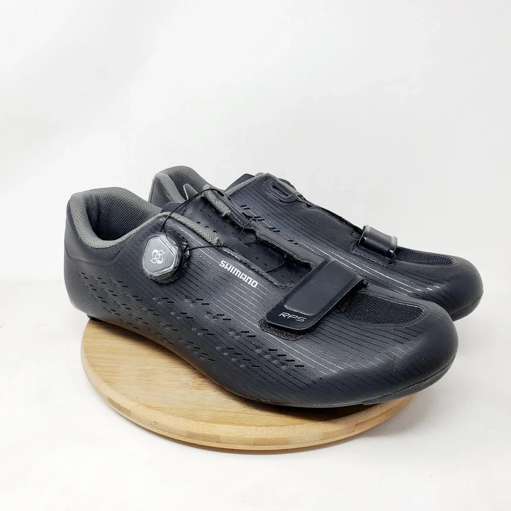Shimano RP5 BOA Cycling Shoes Mens 44 Road Bike Black Carbon 9.7 US